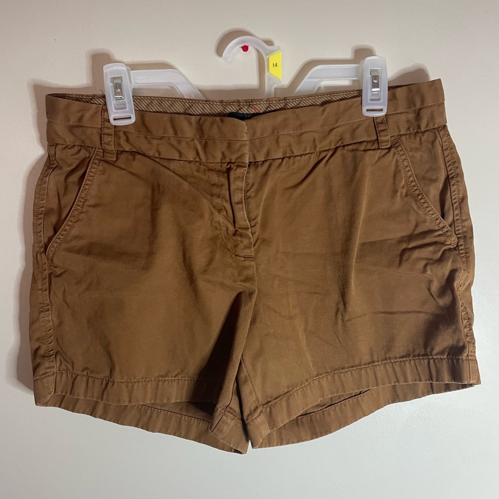 J. Crew Women's Brown Casual Cotton Shorts